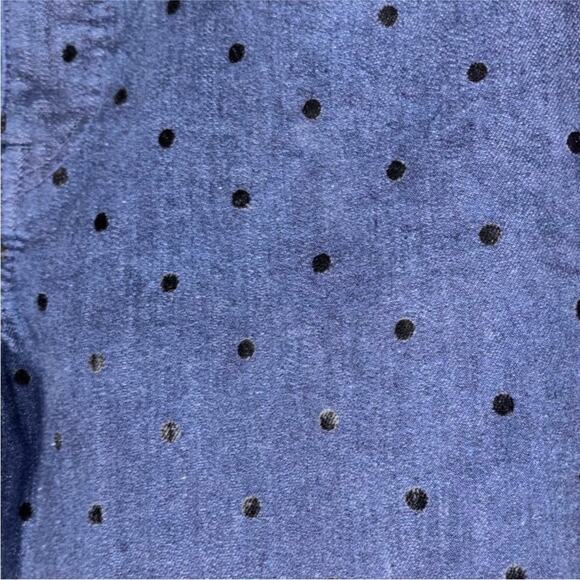 MADEWELL 9" High-Rise Skinny Jeans Flocked Dots Edition Women's 28 dark indigo - Picture 13 of 15